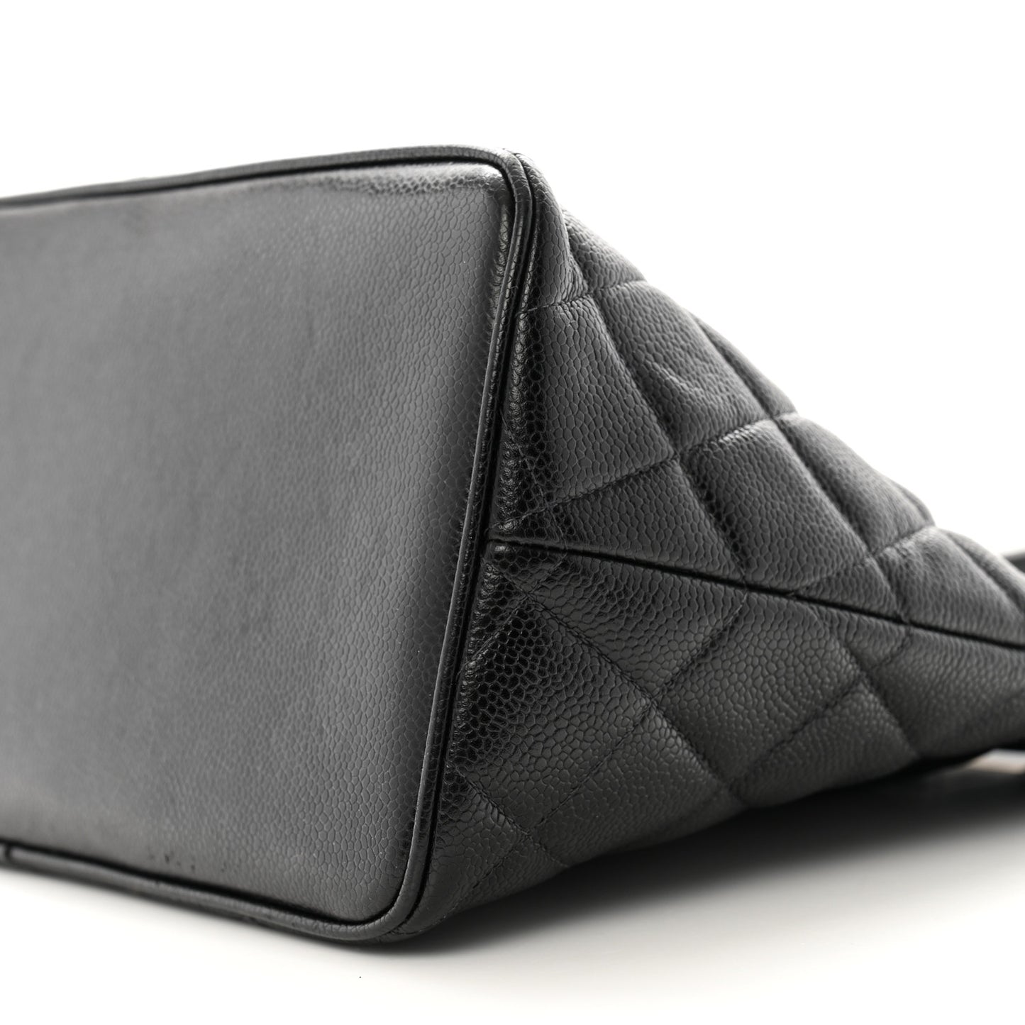 Caviar Quilted Medallion Tote Black