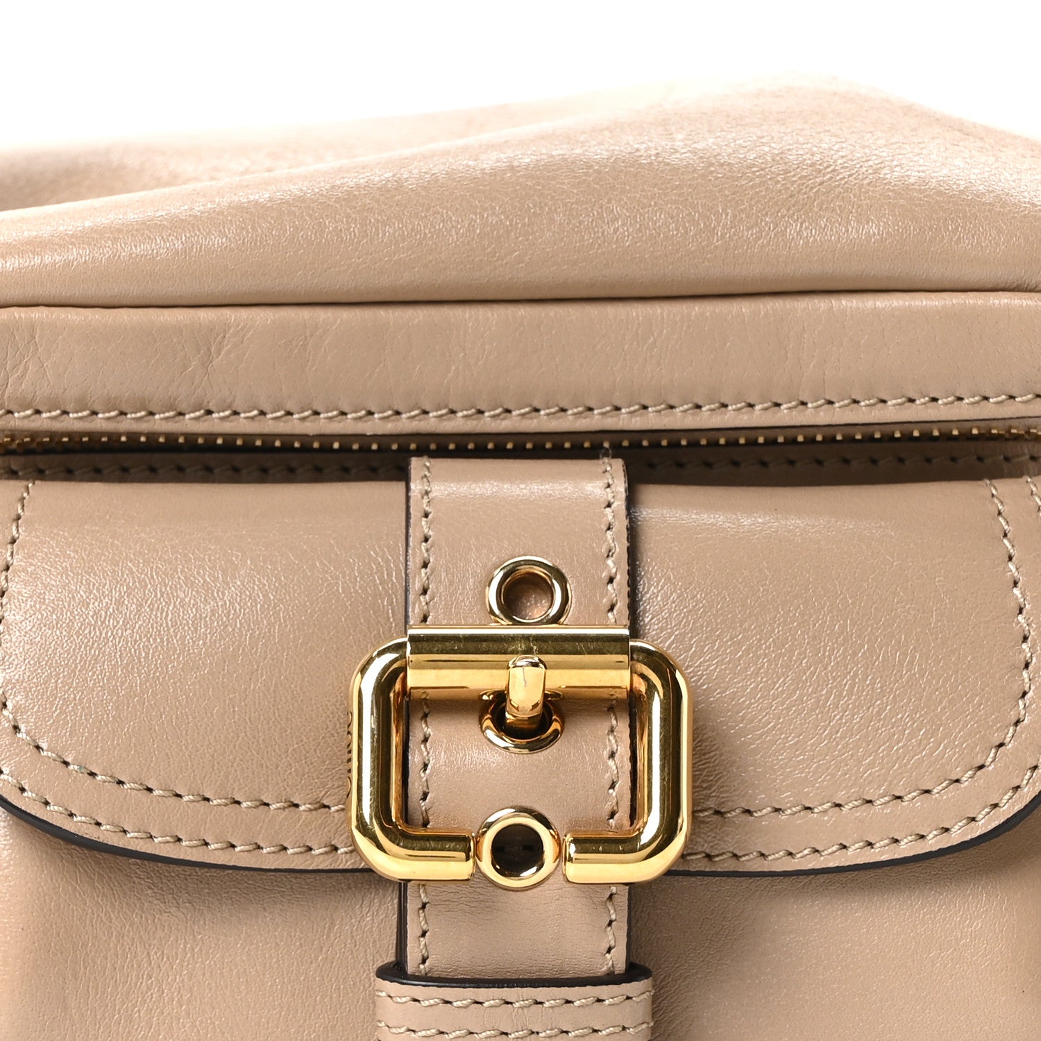 Chloe Shiny Buffalo Small Double Carry Camera Bag Mushroom 8 of 10