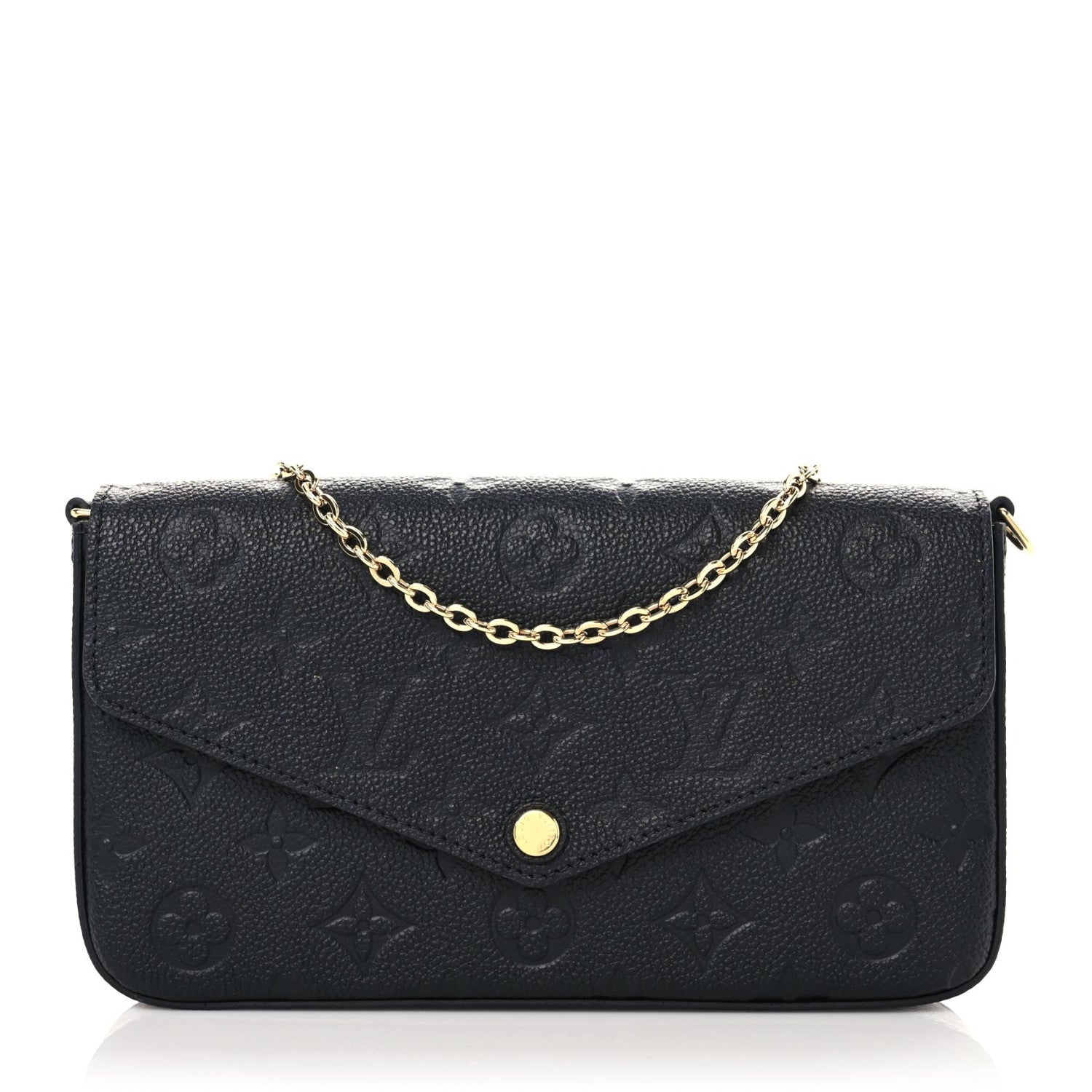 Louis Vuitton Empreinte Pochette Felicie Chain Wallet Black 3 of 11