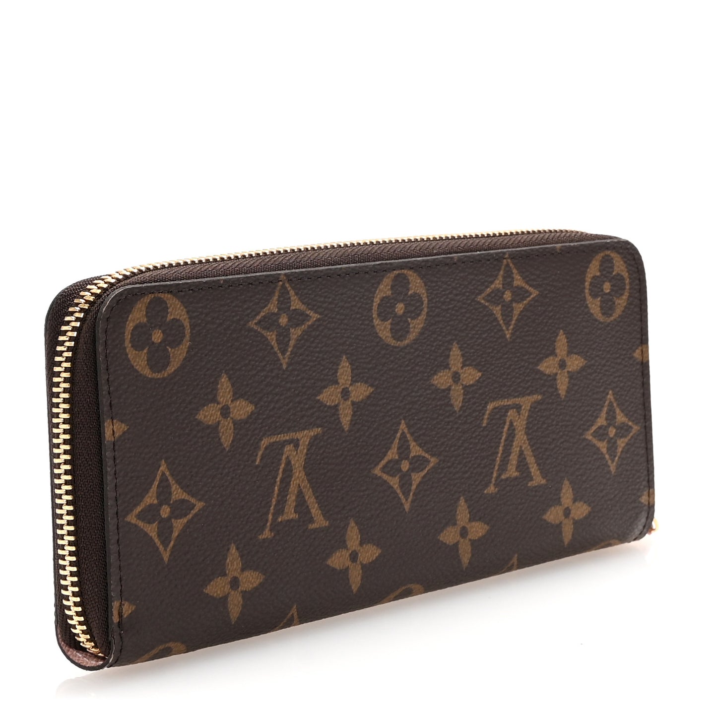 Monogram Clemence Wallet Rose Ballerine