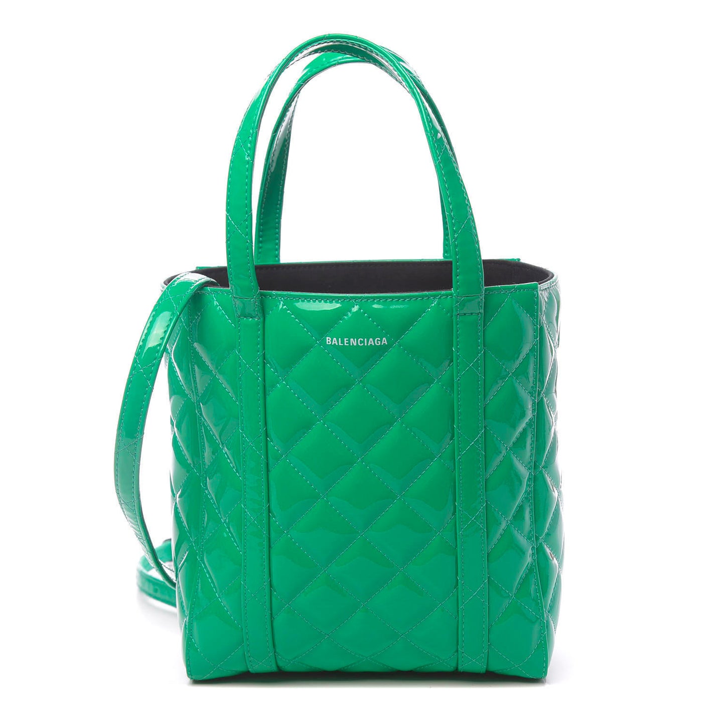 Patent Quilted XXS Everyday Tote Green
