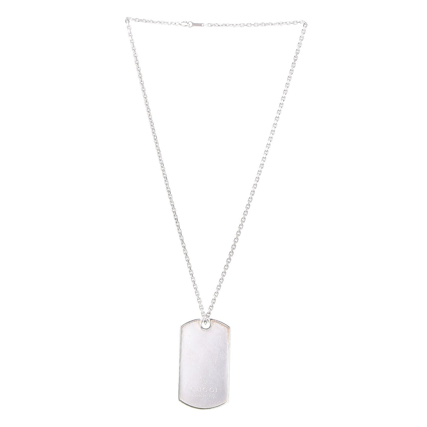 Sterling Silver Dog Tag Necklace
