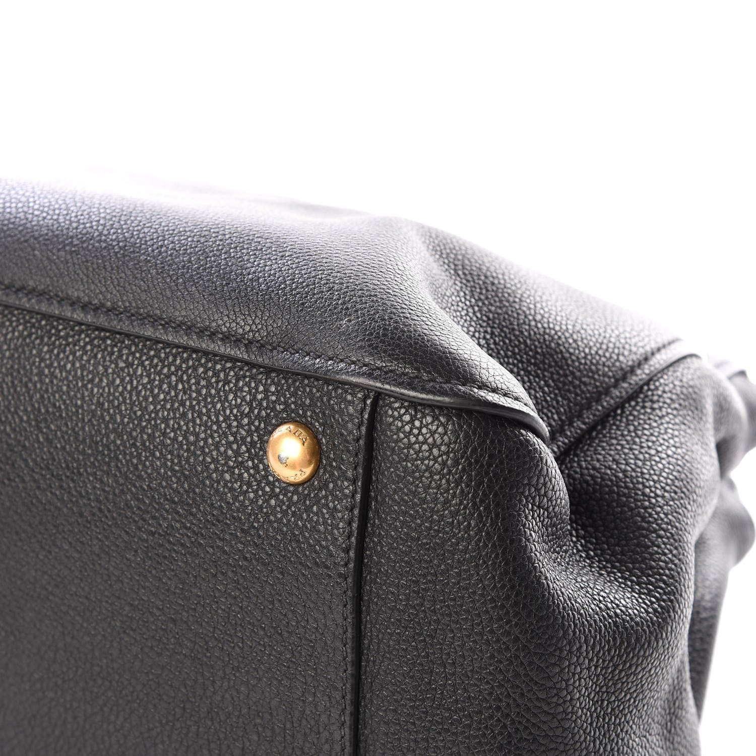 Prada Vitello Daino Shoulder Bag Black 6 of 10