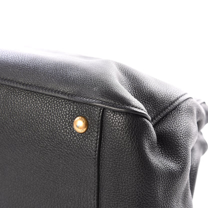 Prada Vitello Daino Shoulder Bag Black 6 of 10