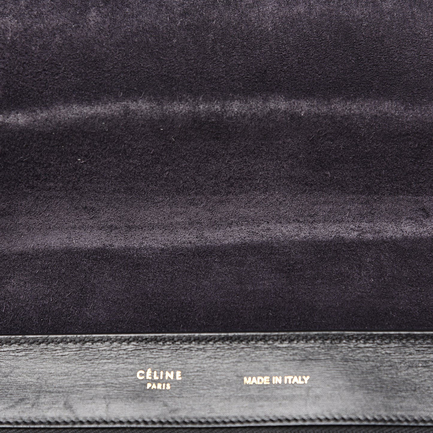 Smooth Calfskin Medium Trapeze Black