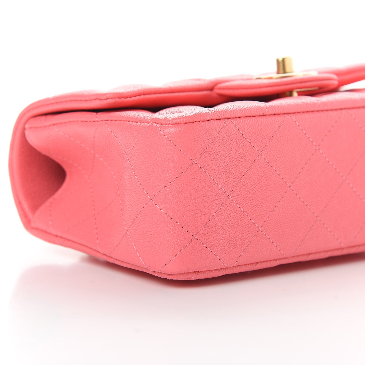 Chanel Caviar Quilted Mini Top Handle Rectangular Flap Pink 9 of 11