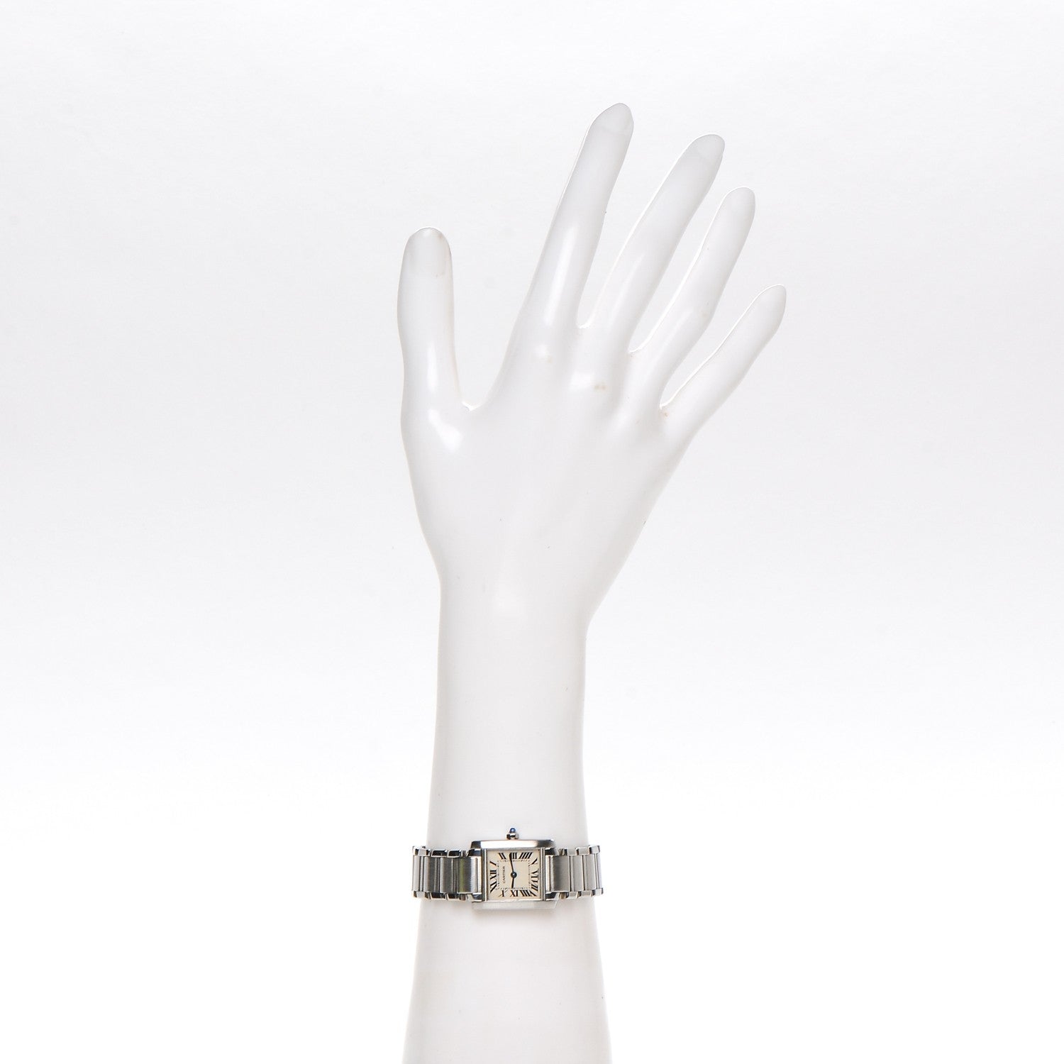 Cartier Stainless Steel 20mm Tank Francaise Quartz Watch 2 of 8
