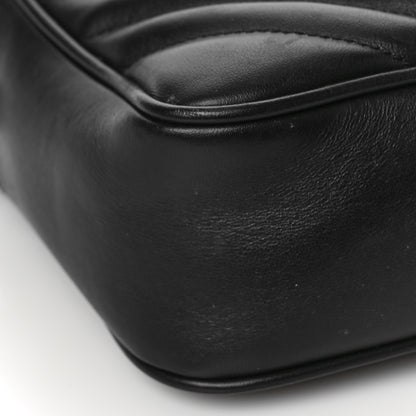 Saint Laurent Calfskin Matelasse Monogram Lou Camera Bag Black 7 of 8