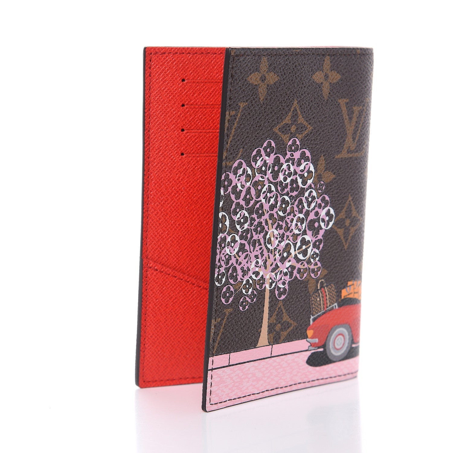 Louis Vuitton Monogram 2019 Christmas Animation Passport Cover Rouge 3 of 6