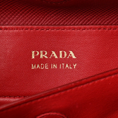Prada Canapa Saffiano Large Double Bag Corda Fuoco 6 of 10