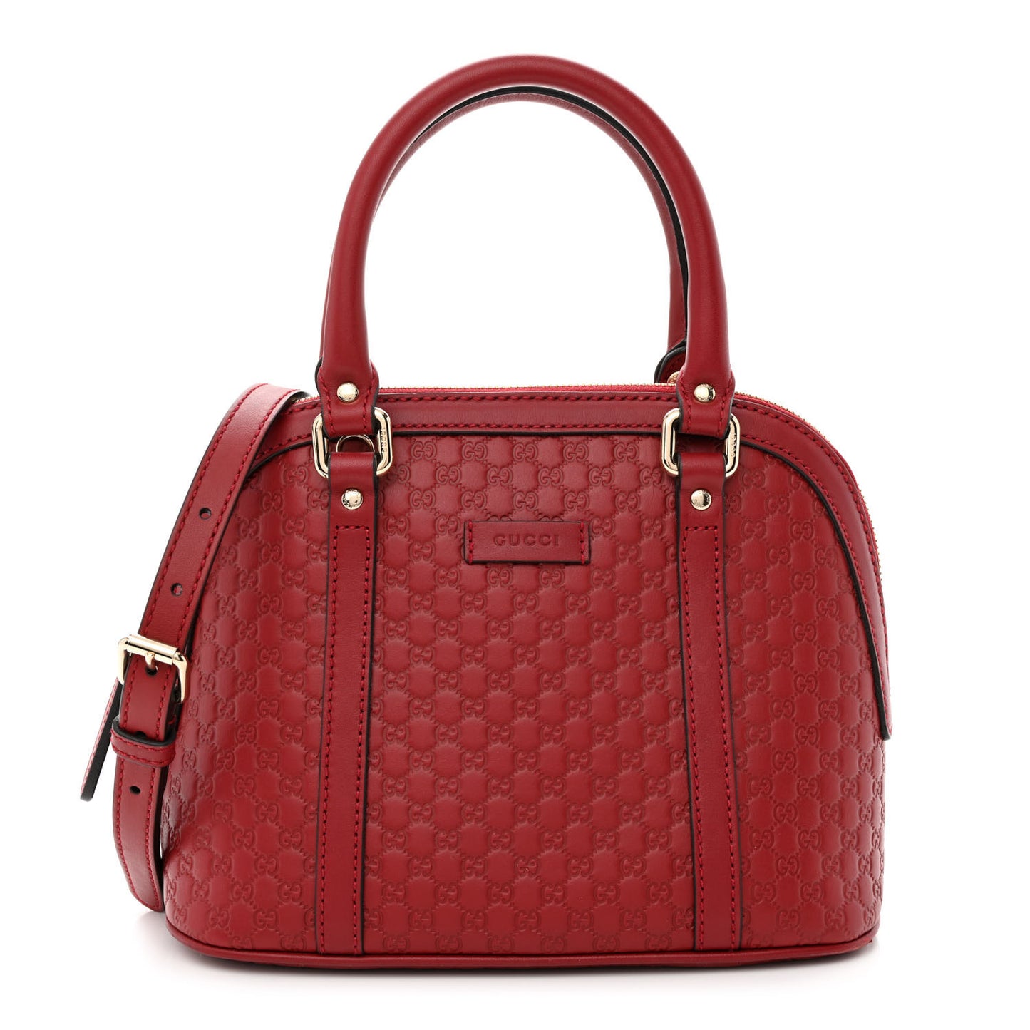 Soft Microguccissima Mini Dome Bag Rosso