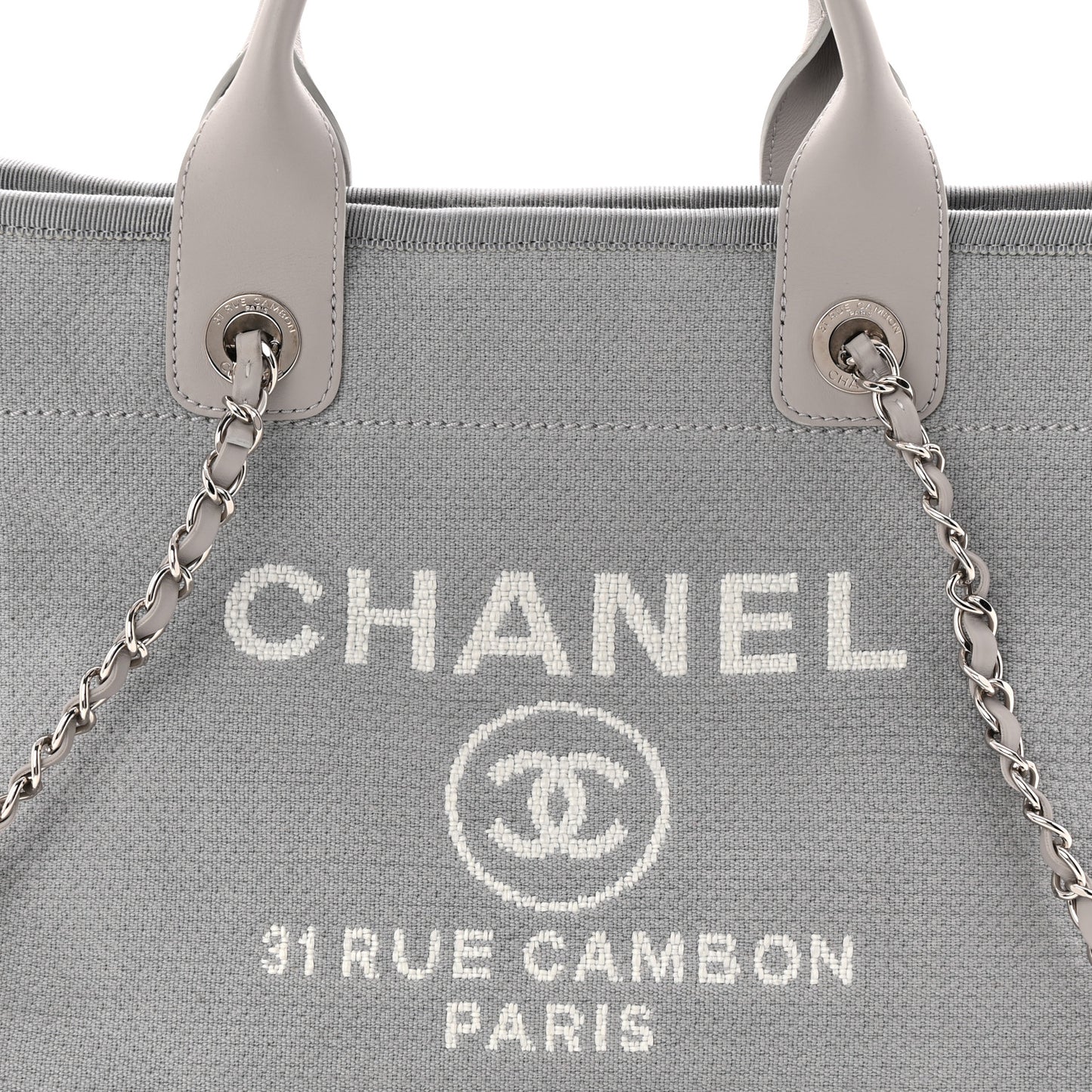 Mixed Fibers Small Deauville Tote Grey