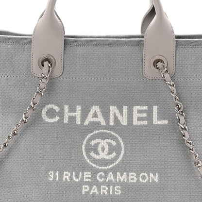 Chanel Mixed Fibers Small Deauville Tote Grey 9 of 11