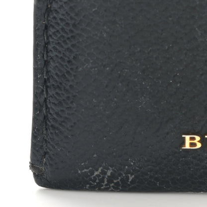Burberry Calfskin Horseferry Check Izzy Card Case Black Burgundy 7 of 7