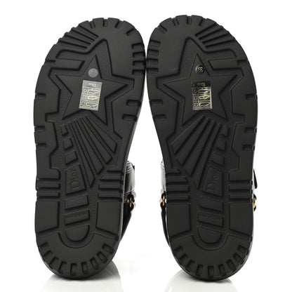 Christian Dior Lambskin Dioract Sandals 39 Black 5 of 9