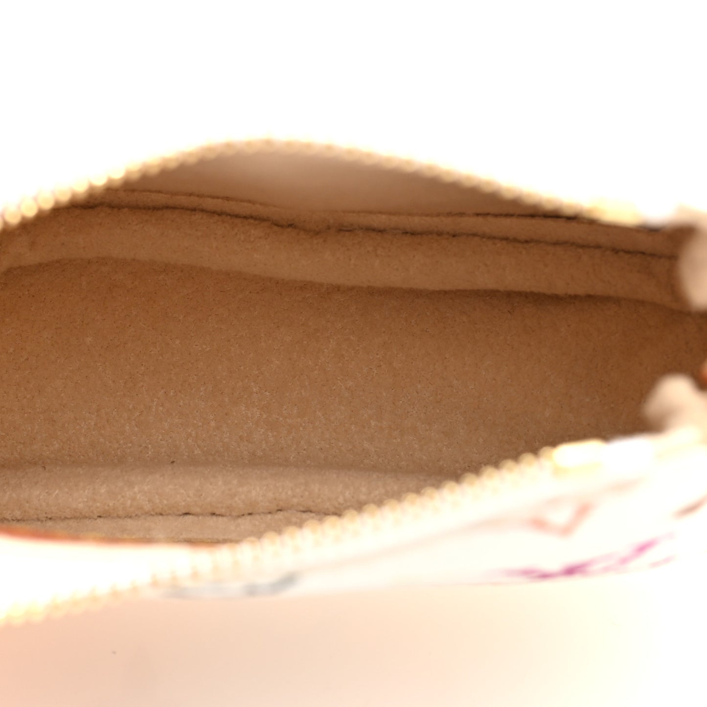 LV x TM Monogram Multicolor Micro Pochette White White