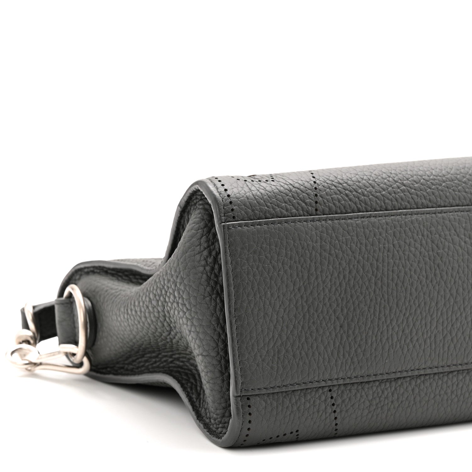 Balenciaga Veau Soyeux Perforated Blackout Hardware S City Gris Fossile 10 of 12