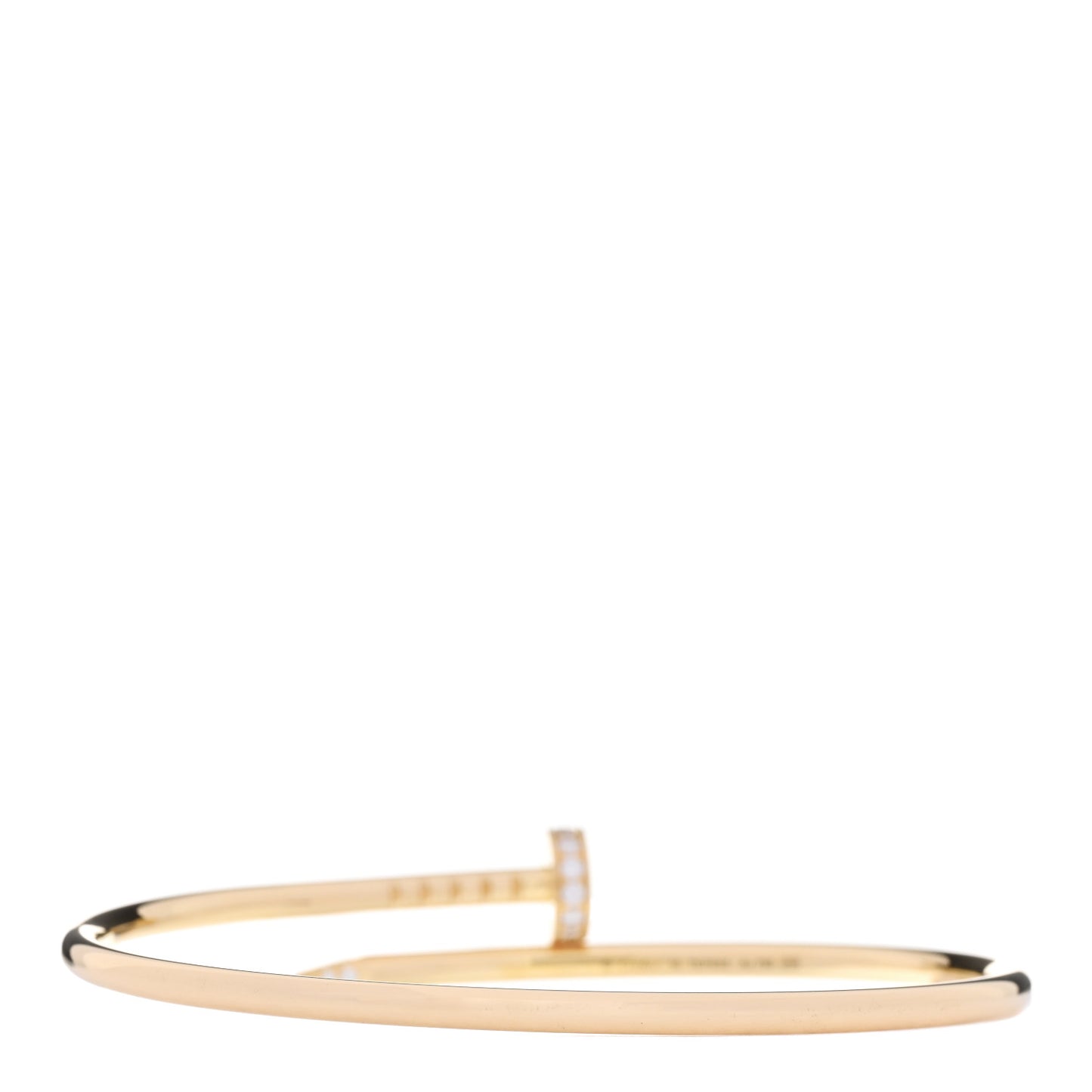 18K Yellow Gold Diamond Small Juste Un Clou Bracelet 16