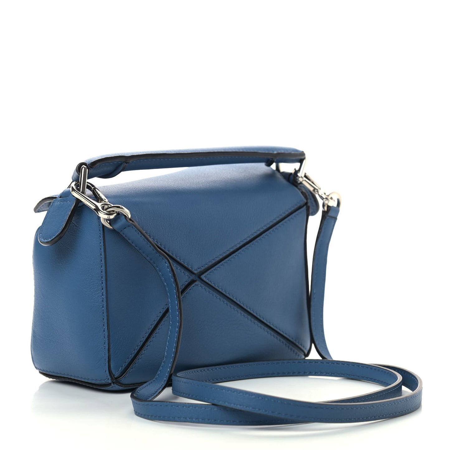 Calfskin Mini Puzzle Bag Blue