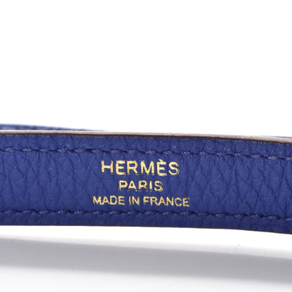 Hermes Togo Horseshoe Kelly Retourne 32 Bleu Electrique Rouge H 27 of 38