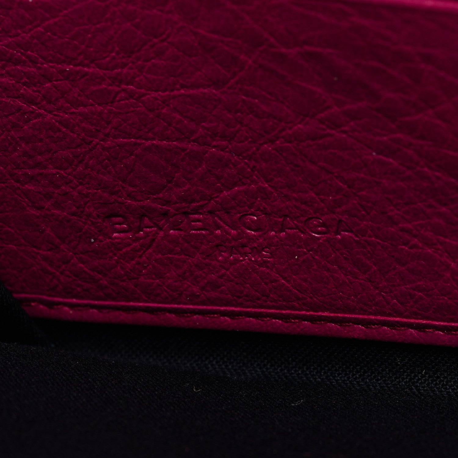 Balenciaga Agneau Classic Gold Hardware Continental Zip Around Wallet Rose Dahlia 6 of 6