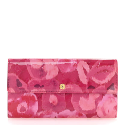 Louis Vuitton Vernis Ikat Sarah Wallet Rose Velours 1 of 10