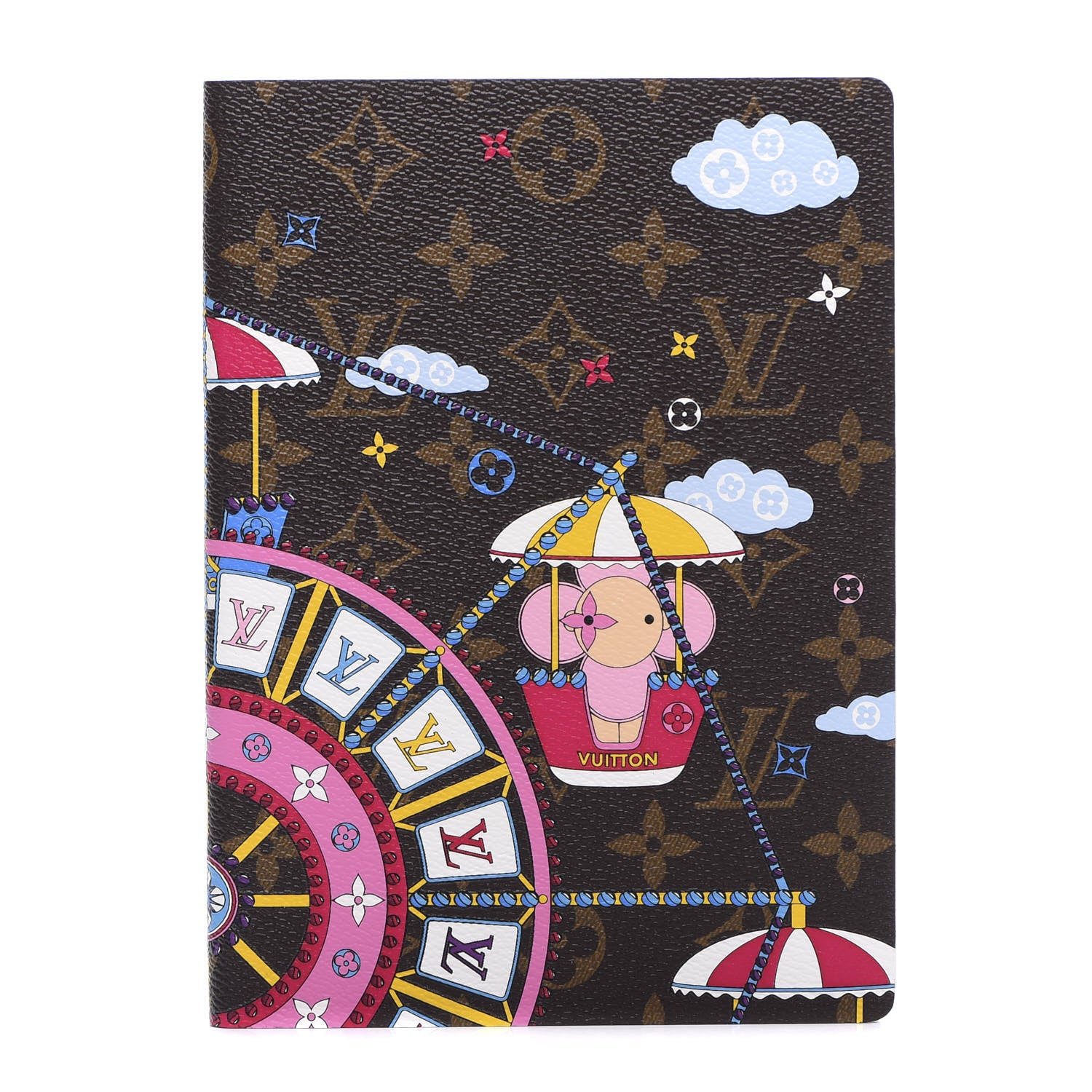 Louis Vuitton Monogram 2020 Christmas Animation Big Wheel Notebook MM Rose Ballerine 1 of 4