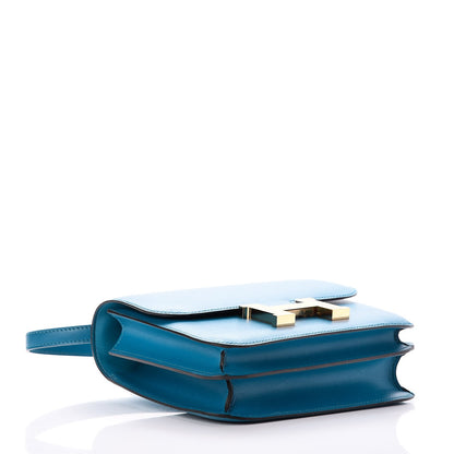 Hermes Tadelakt Constance 18 Bleu Izmir 6 of 17