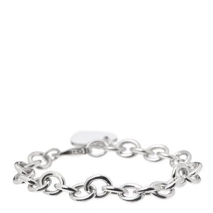 Tiffany Sterling Silver Heart Tag Charm Bracelet 3 of 4