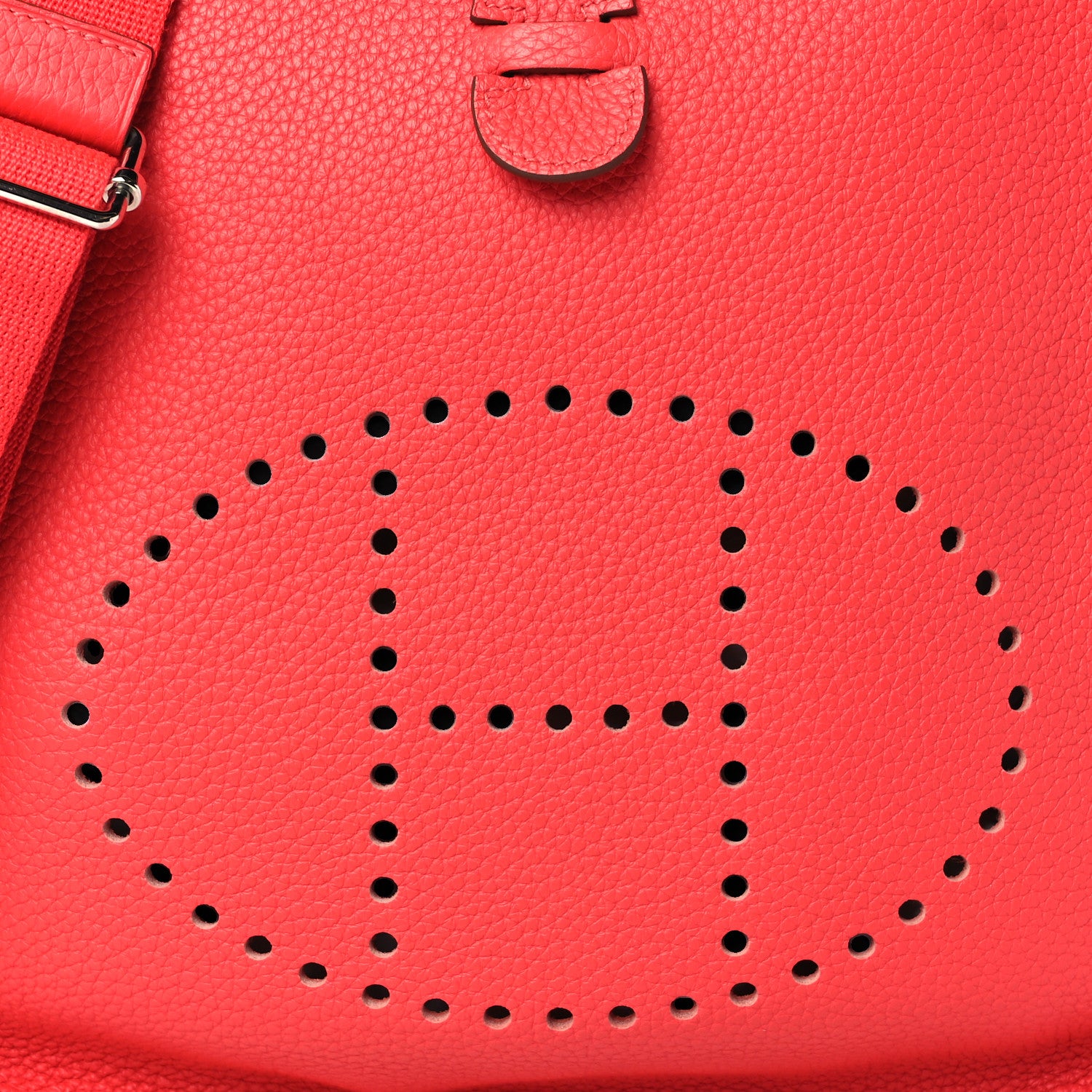 Hermes Taurillon Clemence Evelyne III PM Rouge Pivoine 8 of 10
