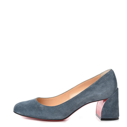 Christian Louboutin Veau Velours Miss Sab 55 Pumps 36.5 Tempete 1 of 8