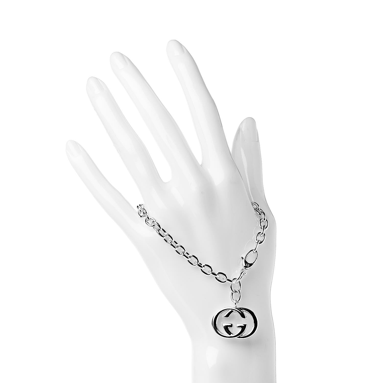 Gucci Sterling Silver Britt Charm Bracelet 2 of 5