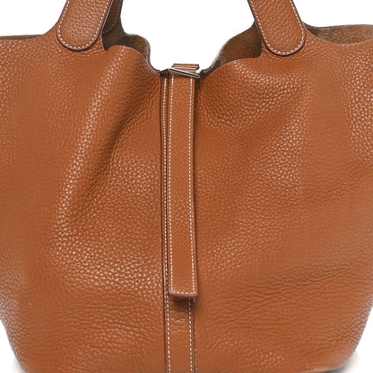 Hermes Taurillon Clemence Picotin 26 GM Gold 8 of 12