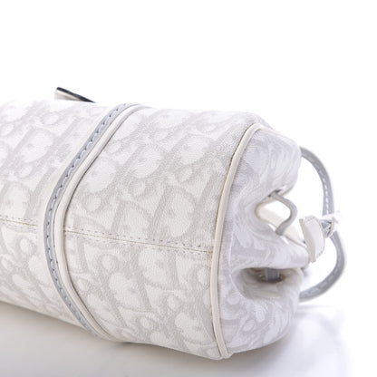 Christian Dior Monogram Romantique Trotter Flap Bag Grey 7 of 9