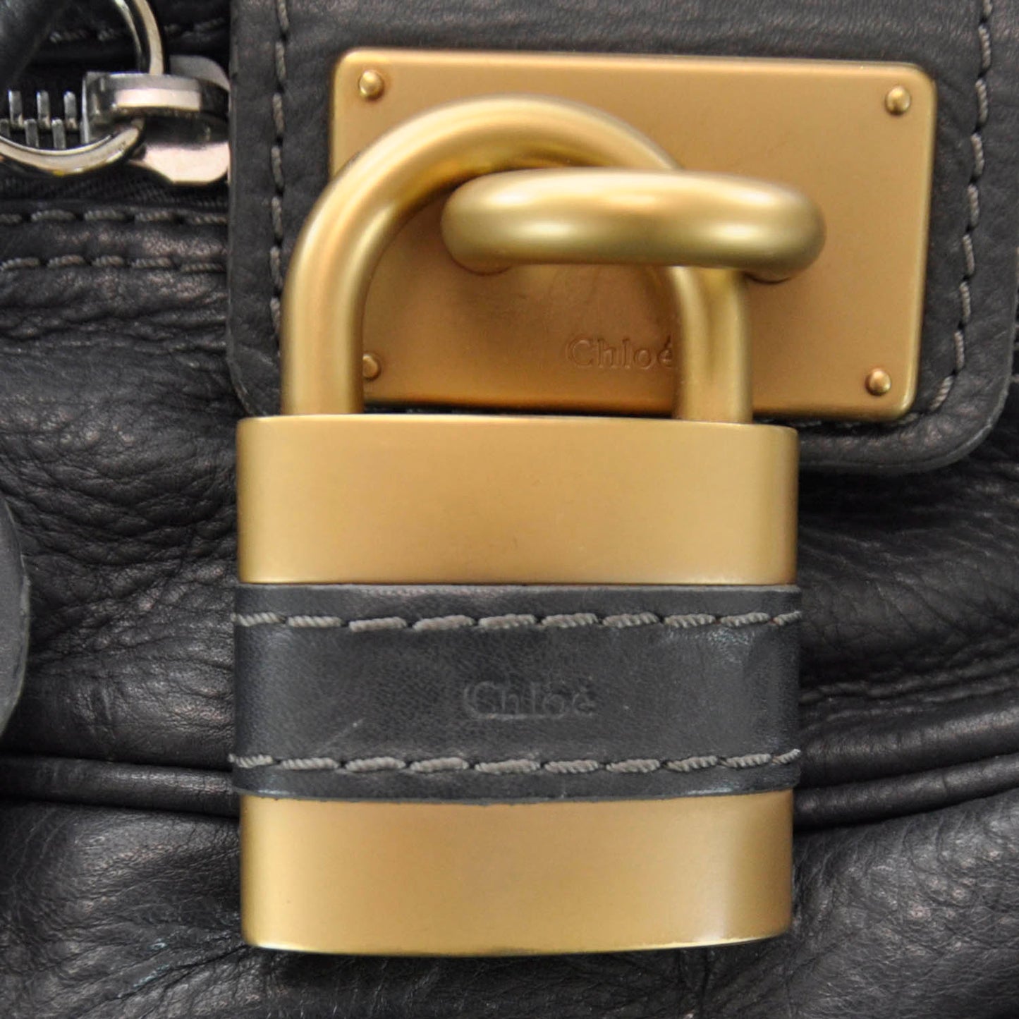 Leather Paddington Grey