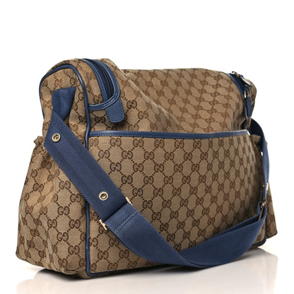 Gucci Monogram Margaux Calfskin Large Diaper Bag Beige Ebony Washed Ink 4 of 10