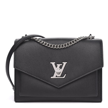 Louis Vuitton Soft Calfskin My Lockme Chain Bag BB Black 1 of 9