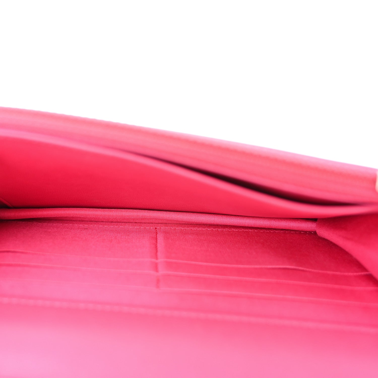 Chanel Lambskin Quilted Diamond CC Wallet On Chain WOC Pink 5 of 13