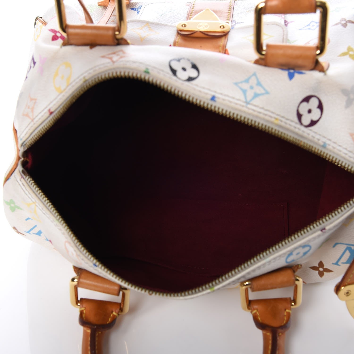 Louis Vuitton Monogram Multicolor Speedy 30 White 5 of 8