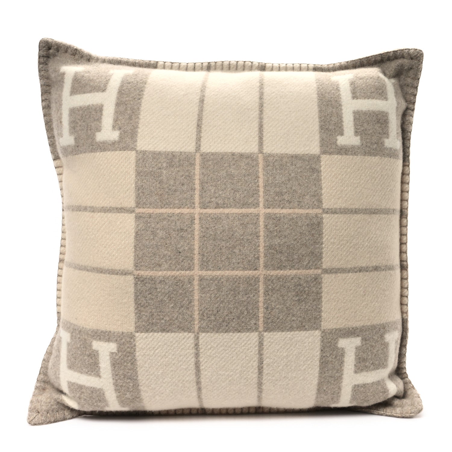 Hermes Wool Cashmere Avalon III Pillow PM Coco Camomille 1 of 4