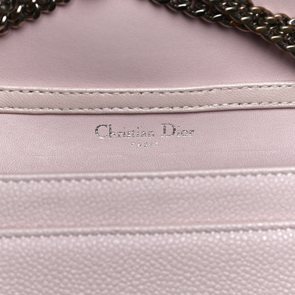 Christian Dior Grained Calfskin Diorama Wallet on Chain Pouch Rose Poudre 5 of 11