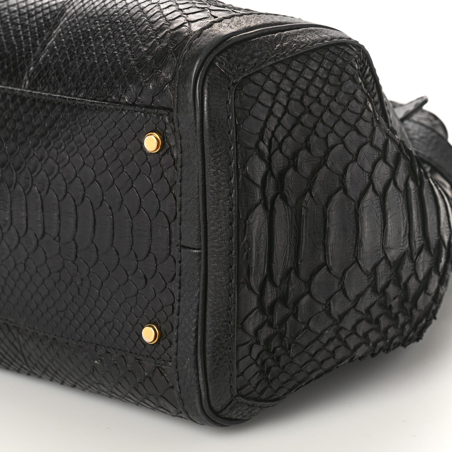Gucci Snakeskin Large GG Running Tote Black 8 of 17