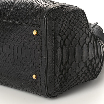 Gucci Snakeskin Large GG Running Tote Black 8 of 17