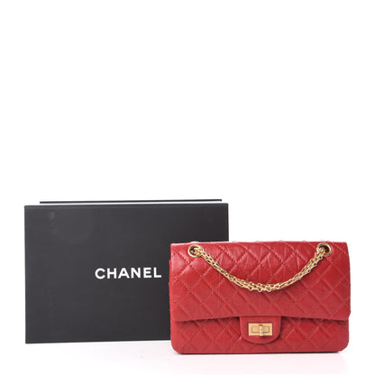 Chanel Aged Calfskin Quilted 2.55 Reissue 225 Flap Red 11 of 11