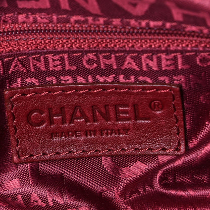 Chanel Caviar Square Stitched Bowler Tote Dark Beige 7 of 8