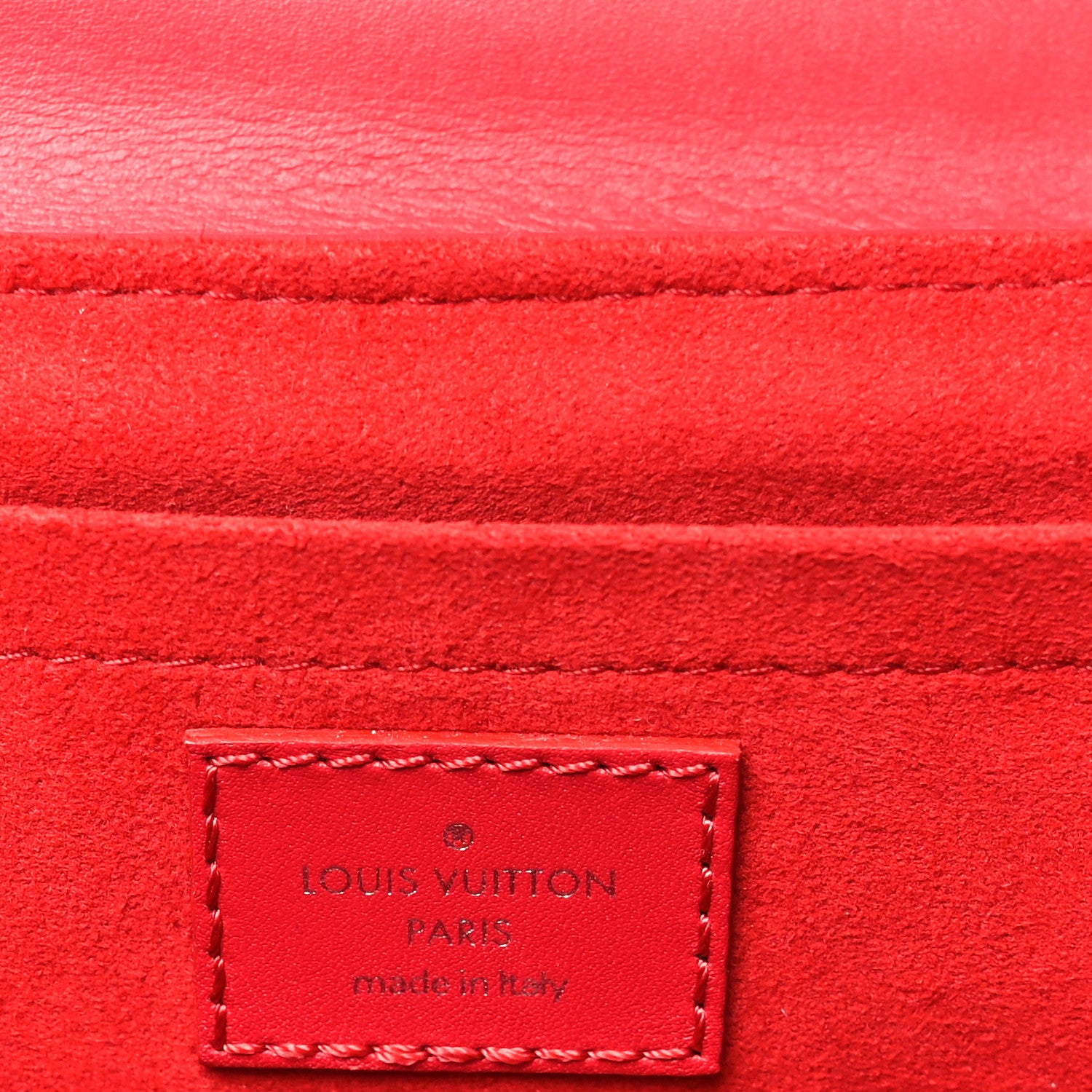 Louis Vuitton Calfskin New Wave Chain PM Scarlet 6 of 9