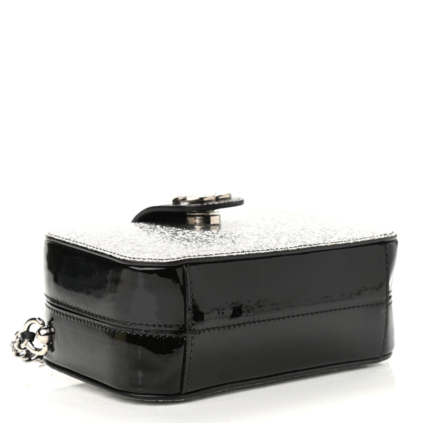 Glitter Patent Evening On The Moon Camera Case Silver