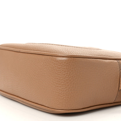 Gucci Pebbled Calfskin Small Soho Disco Bag Camelia 9 of 10