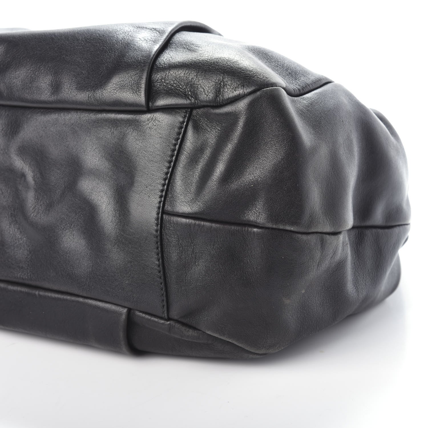 Prada Soft Calf Bowler Tote Black 9 of 9