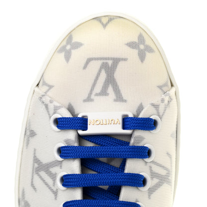 Louis Vuitton Technical Fabric Calfskin Monogram Frontrow Sneakers 37.5 Blue 9 of 11